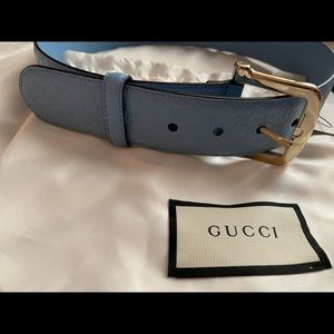 Authentic Gucci belt periwinkle
